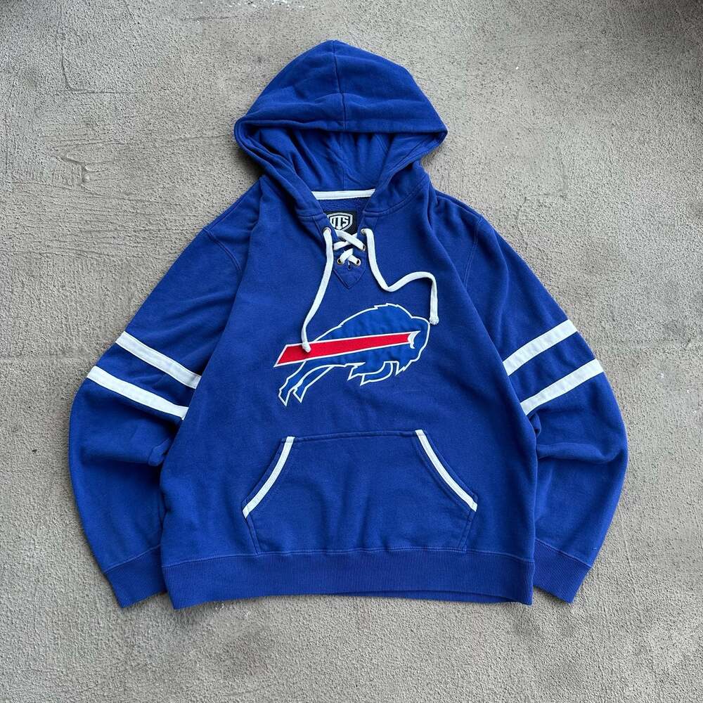 Buffalo Bills OTS Lacer Pullover Hoodie Royal Blue